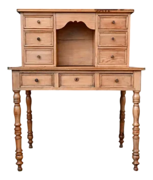 Antique Fir Tiered Desk, 1900s