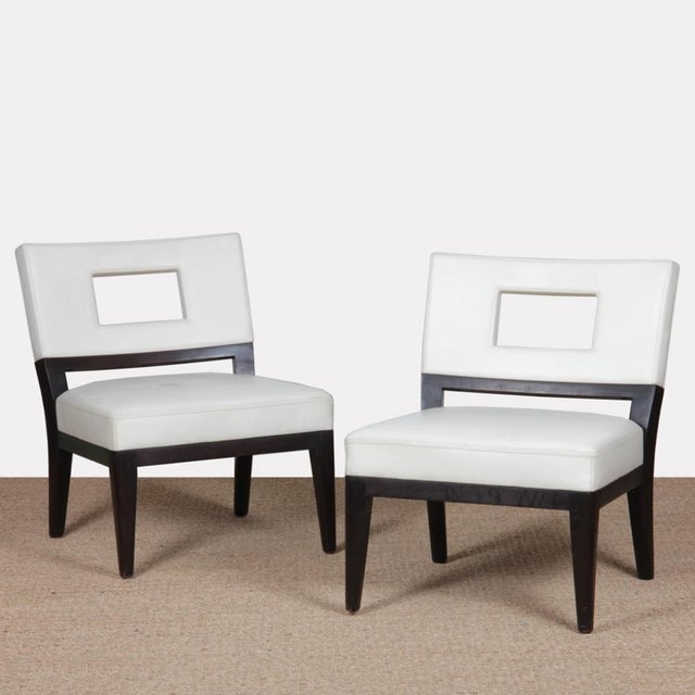 Armchairs by Christian Liaigre for Holly Hunt, 1990, Set of 2 For Sale - Image 9 of 9