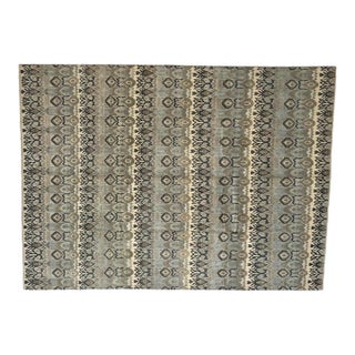 Silk and Wool Modern Style Rug , 8'10" X 12' For Sale