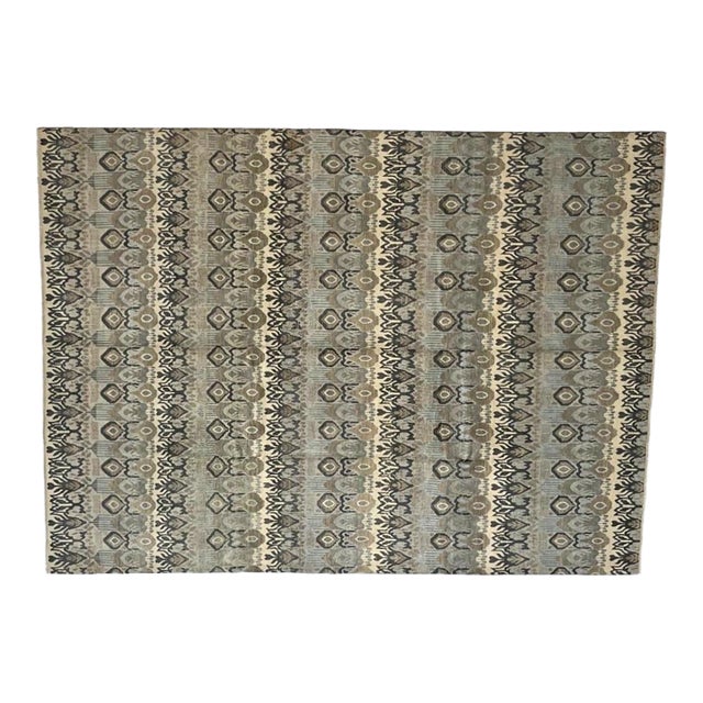 Silk and Wool Modern Style Rug , 8'10" X 12' For Sale