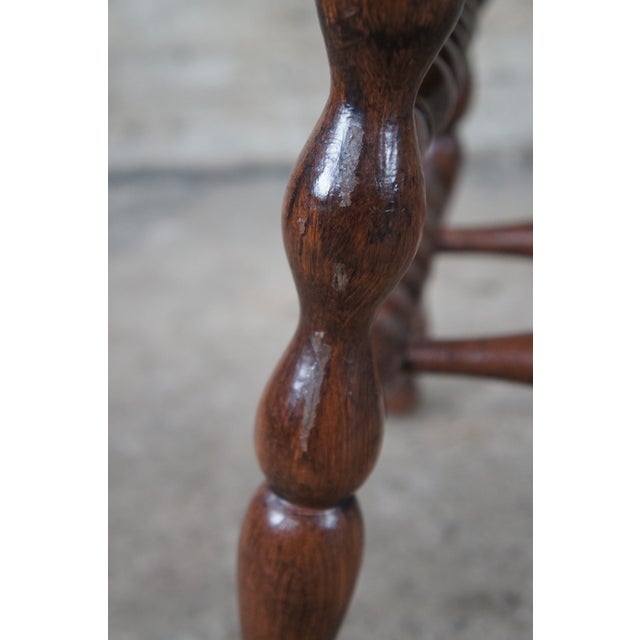 Late 19th Century Antique Victorian Stomps Burkhardt Mahogany Curule Saddle Seat Armchair For Sale - Image 9 of 12