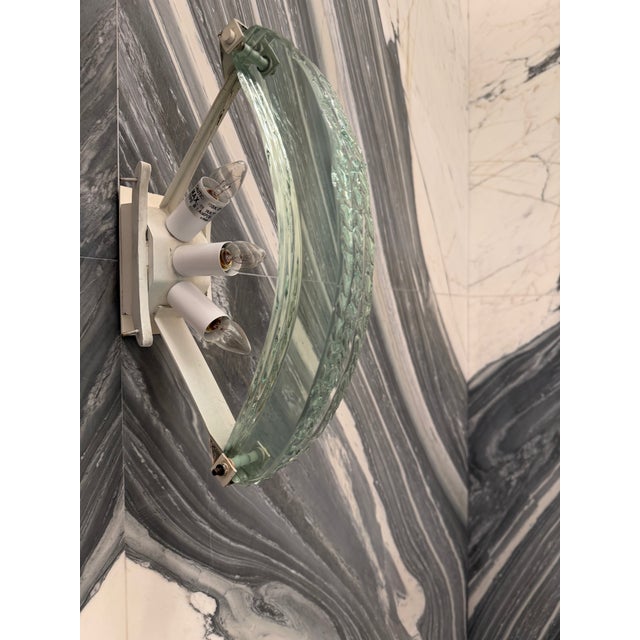 Pair of 1980s Italian Glass Sconces For Sale - Image 10 of 10