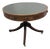 Manor House Round Leather Top Pedestal Table, Mid 19th Century For Sale