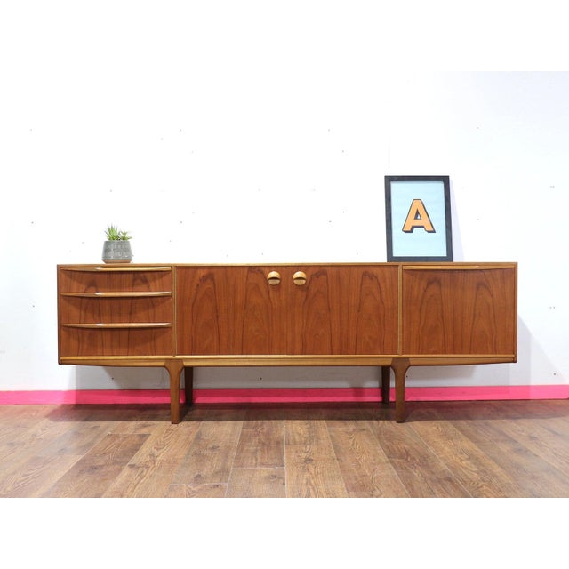 1960s Mid Century Modern Vintage Teak Sideboard Credenza by McIntosh For Sale - Image 9 of 15