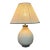 Mid 20th Century Gourd Shaped Crackle Finish Table Lamp, Cream For Sale