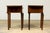 Brown Pair of French Art Deco Rosewood Nightstands, 1930s For Sale - Image 8 of 15