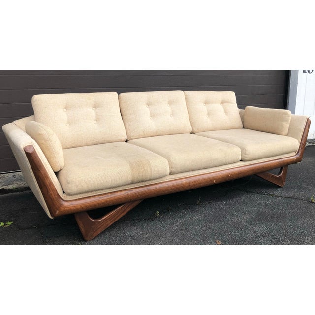 Mid-Century Modern Adrian Pearsall Gondola Style Sofa For Sale - Image 3 of 8