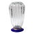 Livio Seguso, Seguso Murano Italian Art Glass Cobalt Gold Aventurine Footed Vase Sculpture For Sale