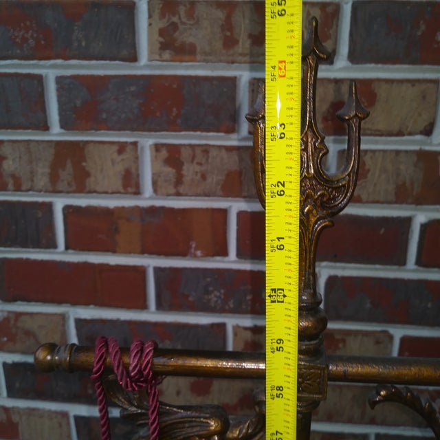 Mid Century Modern Gothic Iron Bridge Arm and Urn Floor Lamp For Sale - Image 18 of 18