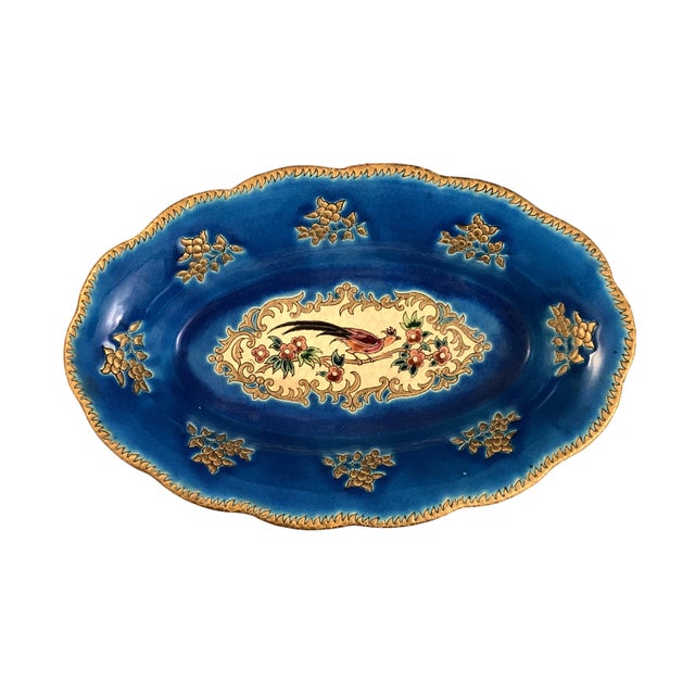 Oblong Earthenware Dish from Longwy, 1980s For Sale - Image 3 of 11