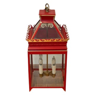 Coleen & Company Daphne Lantern in Red For Sale