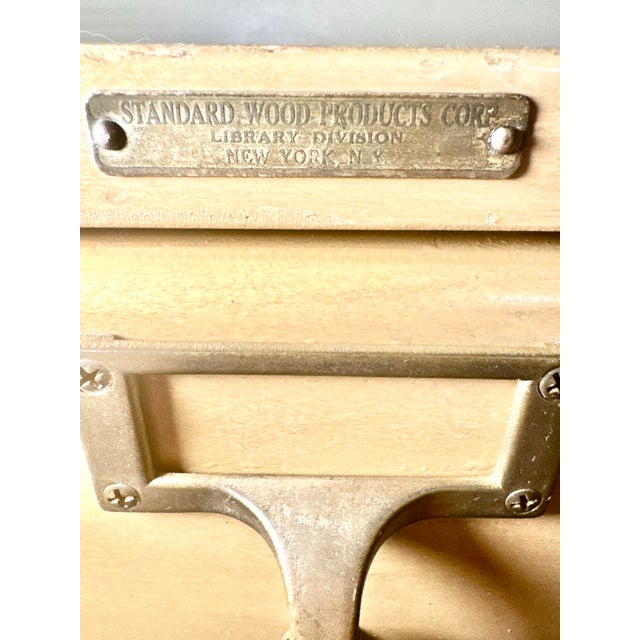1950s Library Card Catalog Standard Wood Products Corp. Library Division, New York For Sale In Pittsburgh - Image 6 of 6