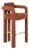 Double Arch Bar Stool in Orange Chenille from Insidherland For Sale