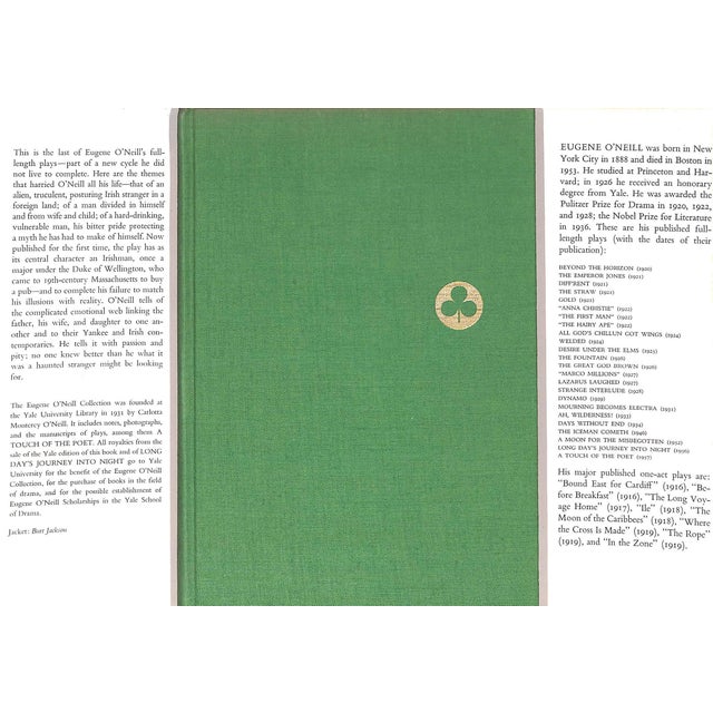 O'NEILL, Eugene [182] pp. Yale University Press 1957 First Edition: First Printing 8 3/4" x 5 3/4" Jacket: Burt Jackson A...