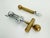 Hollywood Regency 1970s Italian Brass Corkscrew & Bottle Opener Set For Sale - Image 3 of 8