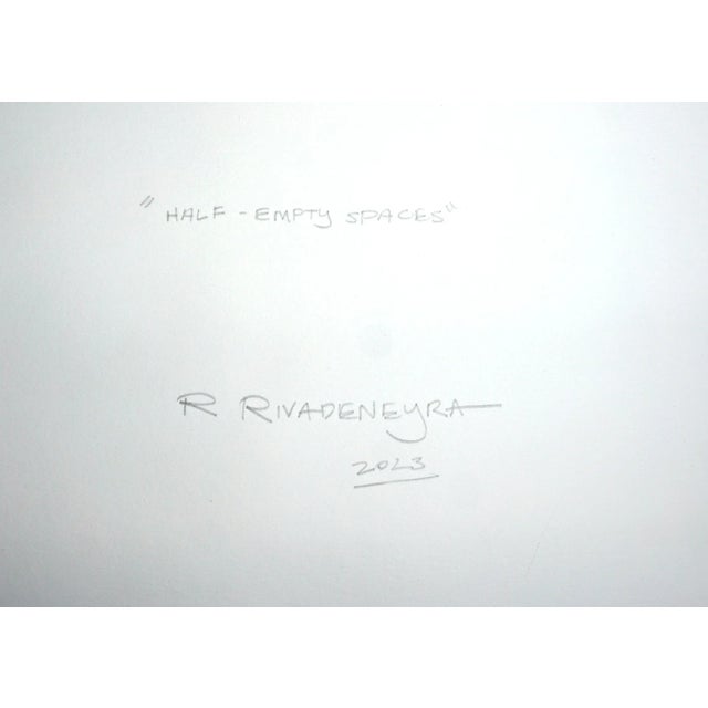 Paper 2023, Urban Style Tiles Pattern in Pastel Tones, "Half Empty Spaces:, Acrylic Painting on Watercolor Paper by Ryan Rivadeneyra For Sale - Image 7 of 8