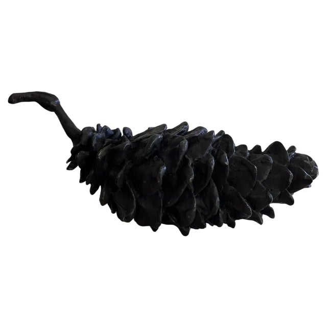 Bronze Patinated Pinecone Scent of Resin Decorative Object by Herma De Wit For Sale