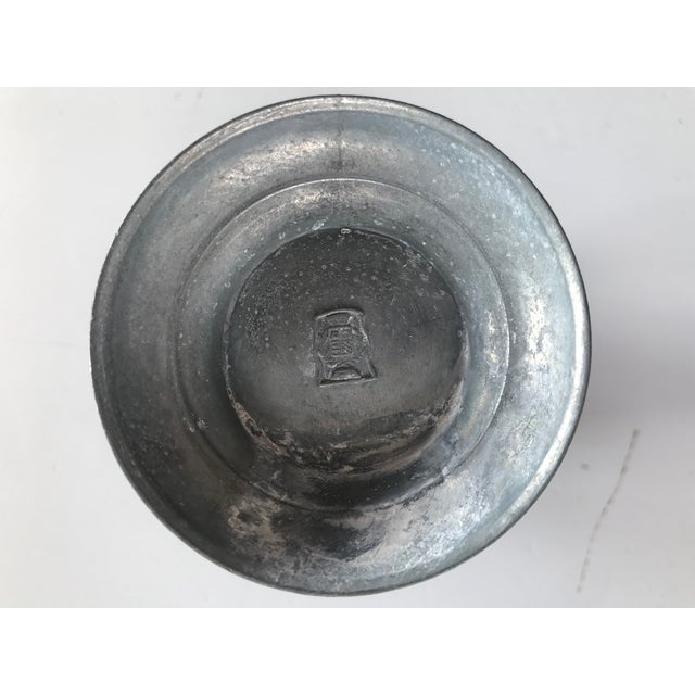 Tin Jug with a Lid Decorated with Acorns, 1890s For Sale - Image 3 of 15