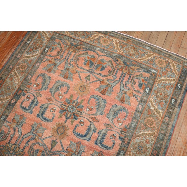 Antique Zabihi Collection Persian Bibikabad Rug - 4'2" x 6'9" For Sale In New York - Image 6 of 11