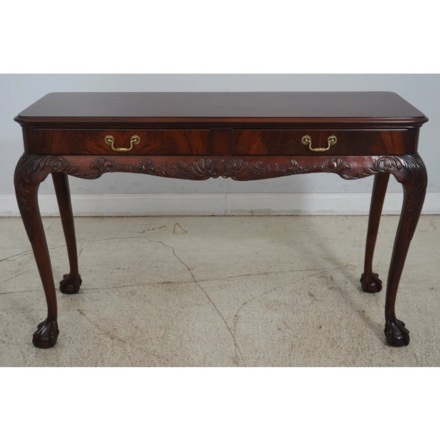 Age: Approx: 20 Years Old Details: Dovetailed Drawer Construction Ball & Claw Feet 18 C. Design Chippendale Style...