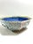 Vintage Blue & White Chinoiserie Octagonal Porcelain Bowl With Gold Rim For Sale In Louisville - Image 6 of 11