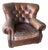 Rh Restoration Hardware Churchill Tufted Leather Chesterfield Club Chair – Brown For Sale