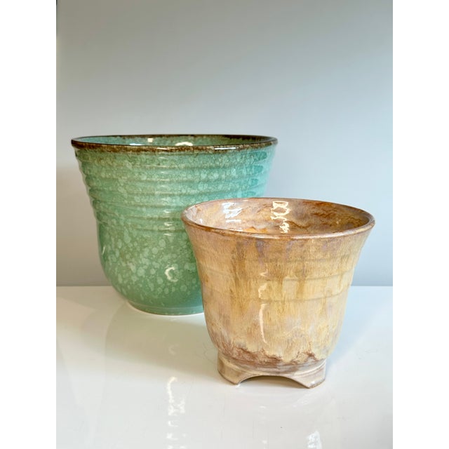Art Deco Ceramic Plant Pots by Carstens Tönnieshof, Germany, 1930s, Set of 2 For Sale - Image 6 of 18