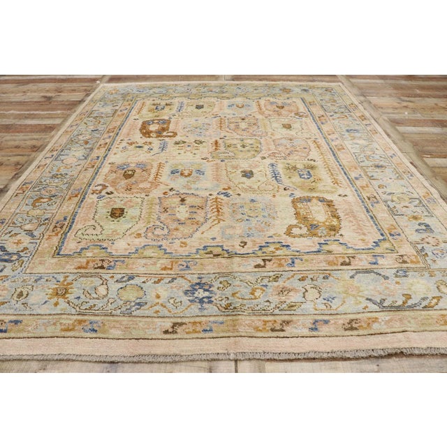 Textile Oushak Boteh Rug - 08'00 X 09'08 For Sale - Image 7 of 9