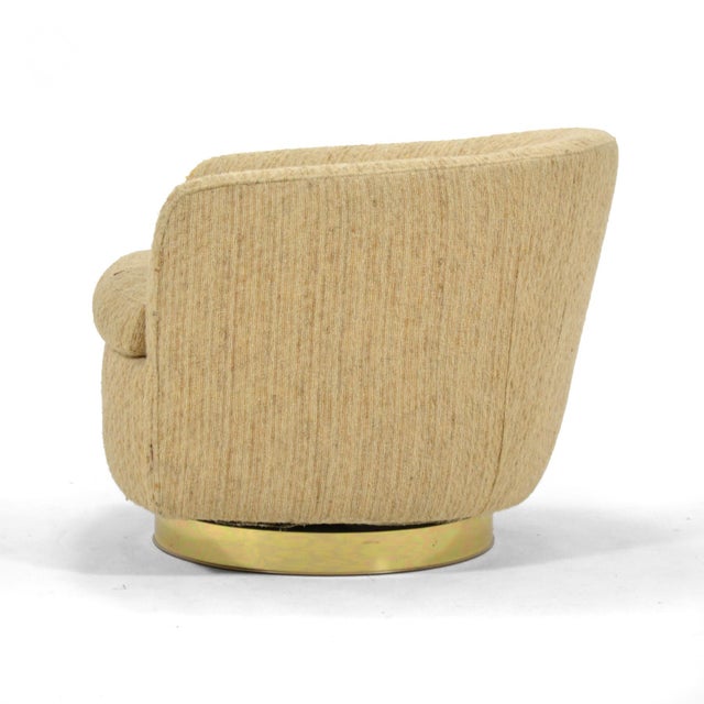 Milo Baughman Barrel Back Lounge Chair by Thayer Coggin For Sale In Chicago - Image 6 of 9