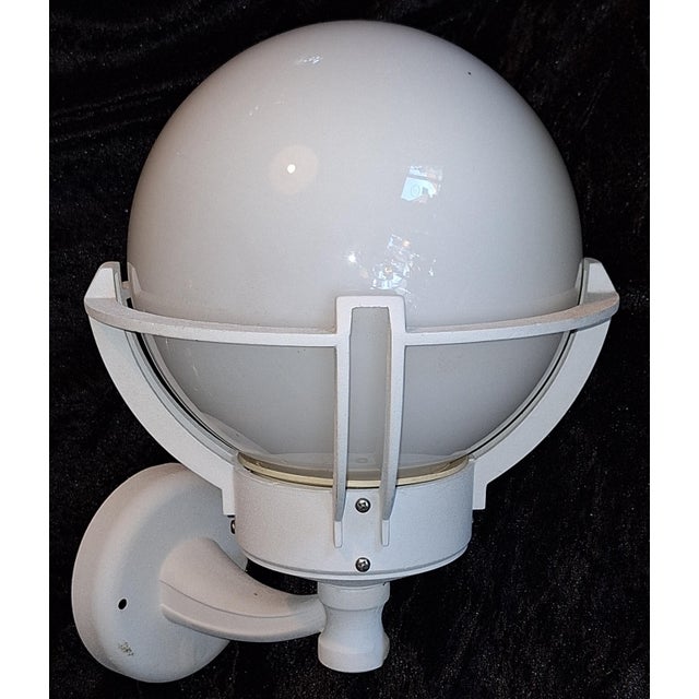 Vintage Wall Lamp in White Lacquered Metal by Bonalux, 2000s For Sale - Image 4 of 8