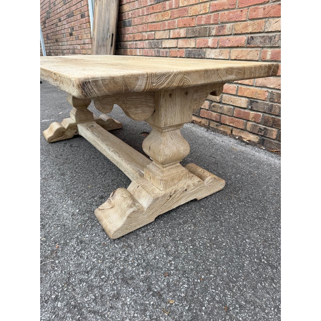 20th Century Scrubbed Oak Coffee Table For Sale - Image 4 of 9