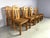 Pine Wood Dining Chairs from Effezeta, Italy, 1970s, Set of 10 For Sale - Image 8 of 10