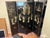 Shell Mid-20th Century Chinese Black Lacquer 4-Panel Room Divider Screen With Carved Soapstone & Mother-of-Pearl Inlay For Sale - Image 7 of 9