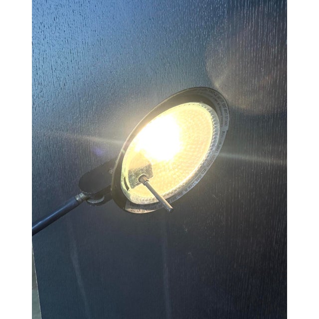 1980s Robert Sonneman/Kovacs Feather Floor Lamp in Black For Sale - Image 9 of 9