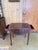 Late 20th Century Inlaid Mahogany Drop Leaf Accent Table With Dual Drawers For Sale - Image 9 of 11