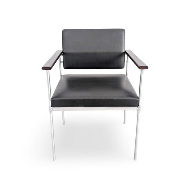 Vintage Chairs in Leather from Lübke, Set of 5 For Sale - Image 4 of 12