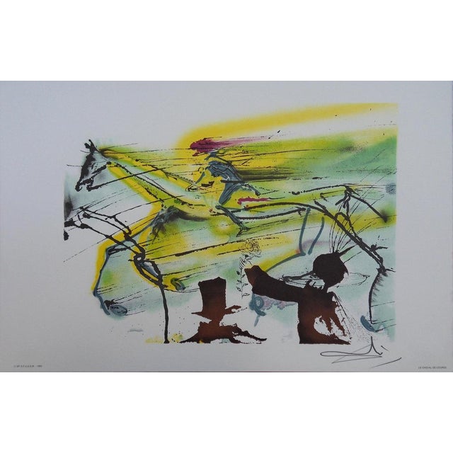 Salvador Dali, The Horses, The Racing Horse, Lithograph For Sale - Image 5 of 5