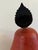 Boho Chic Extra-Large Red Porcelain Pear With Metal Stem and Leaf For Sale - Image 3 of 10