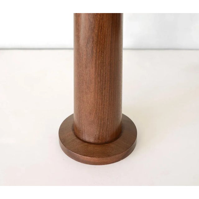 Danish Modern Minimalist Solid Teak Table Lamp For Sale - Image 9 of 9