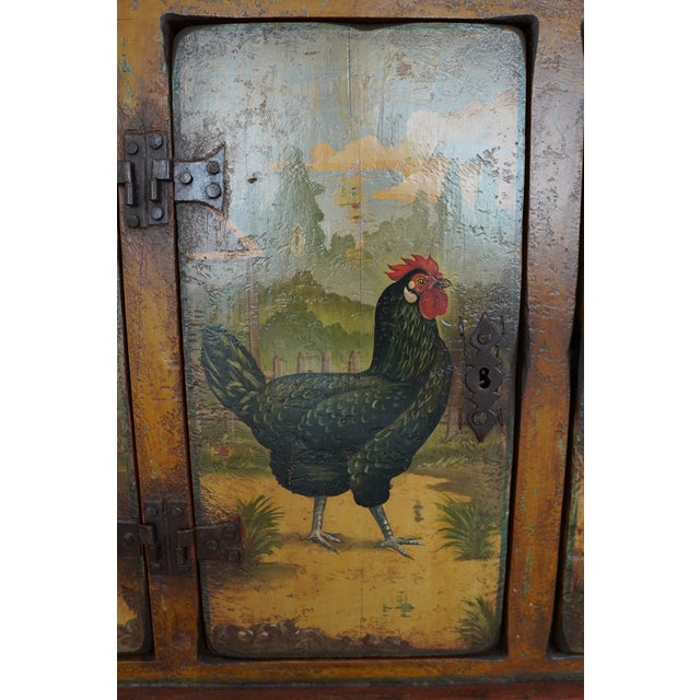 Antique European Painted Country Cupboard For Sale - Image 14 of 18