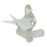 Art Murano Glass Mourning Dove Sculpture For Sale