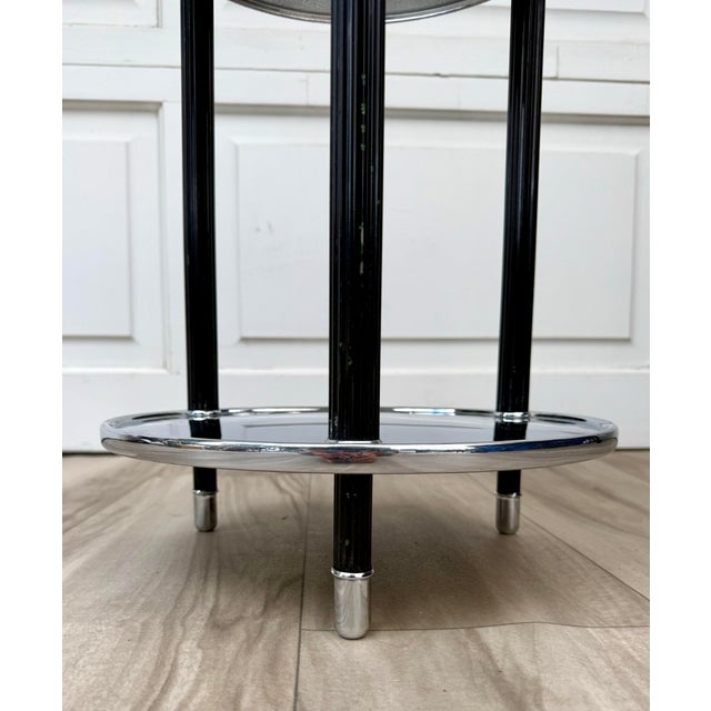1930s Art Deco "Smokador" Chrome Smoking Stand/Side Table For Sale - Image 11 of 14