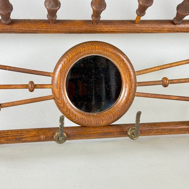 Wood Belle Epoque Bentwood Mirror Wall Rack For Sale - Image 7 of 12