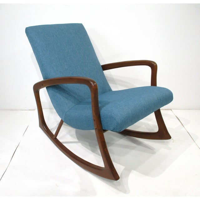 Hans Wegner Danish Styled Rocking Chair For Sale - Image 10 of 10