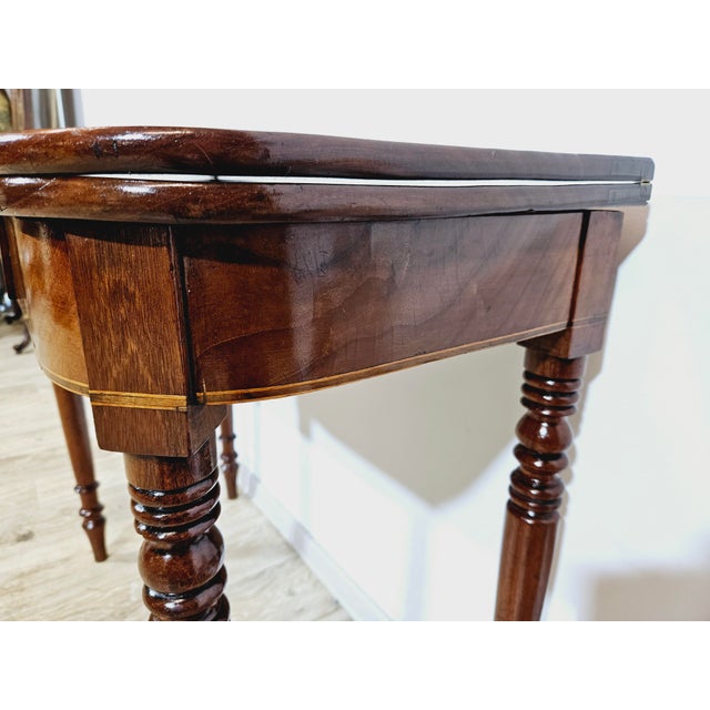 Antique Card Game Table in Mahogany, 1800s For Sale - Image 14 of 18