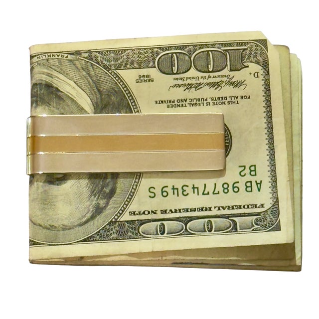 Late 20th Century Tiffany & Co Money Clip 18 KT Gold + Sterling Silver Estate For Sale In New York - Image 6 of 7
