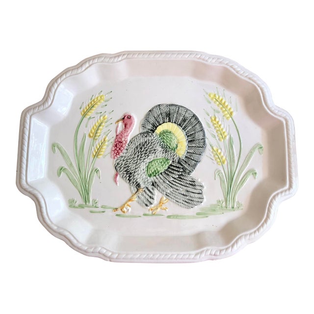 California Pottery Turkey Platter Thanksgiving For Sale