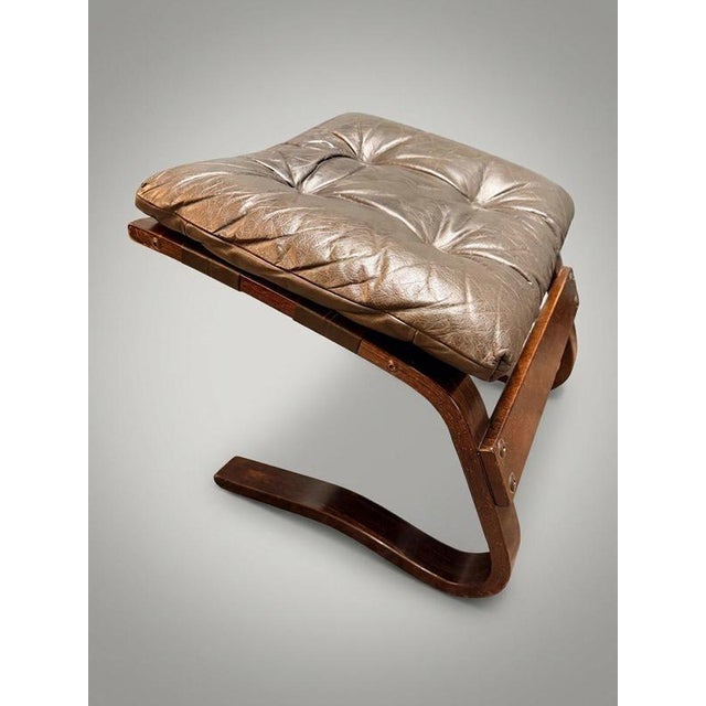 Norwegian Leather Lounge Chair Set from Rykken & Co, 1970s For Sale - Image 3 of 11