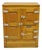 Antique Rh Macy Co Victorian Oak Wood 3 Door Ice Box Vintage Refrigerator Chest For Sale
