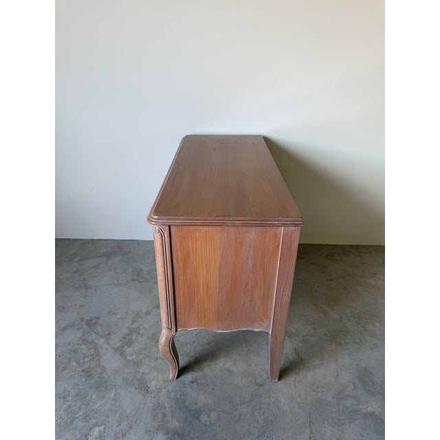 1980's Vintage French Provincial Carved Wood Two-Drawer Nightstand For Sale - Image 11 of 18